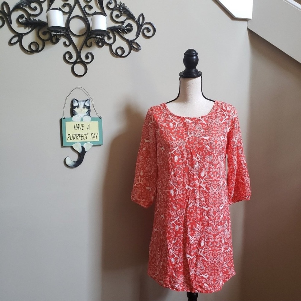 OldNavy Floral Bird Off The Shoulder Lined